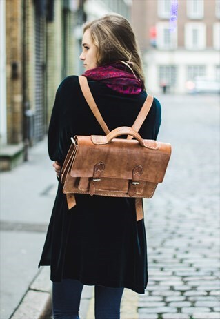 THE TAN BACKPACK & SATCHEL