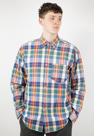 VINTAGE COLOURFUL CHECK SHIRT
