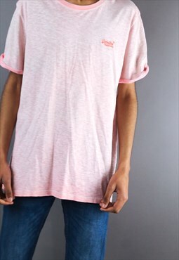 vintage pink superdry t shirt