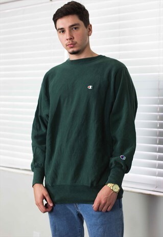 VINTAGE CHAMPION SWEATSHIRT REVERSE WEAVE LOGO 90S XL 23.5