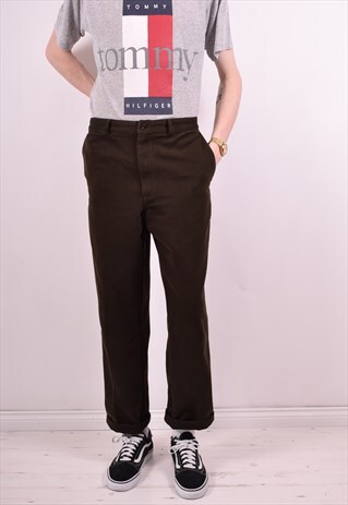 AVIREX MENS VINTAGE CORDUROY TROUSERS W38 L31 GREEN 90S
