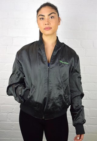 VINTAGE 90'S SATIN BOMBER JACKET