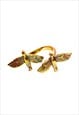 GOLD DUAL BIRD RING ADJUSTABLE