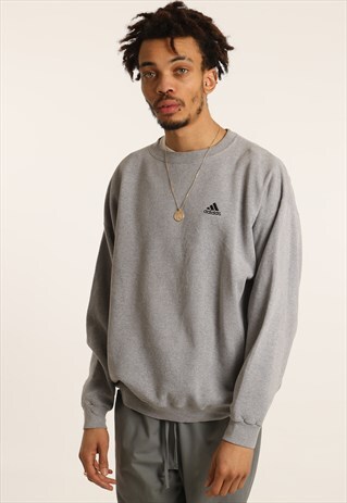 VINTAGE ADIDAS EMBROIDERED LOGO SWEATSHIRT