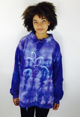 VINTAGE HIPPY DOLPHIN FESTIVAL SWEATER