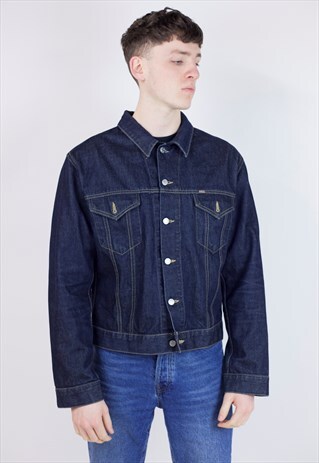 VINTAGE 90S RIFLE DARK DENIM JACKET