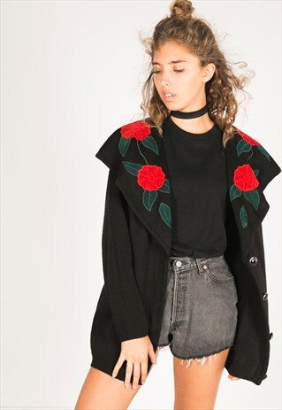 VINTAGE 80S CASUAL KNIT CARDIGAN / R03091
