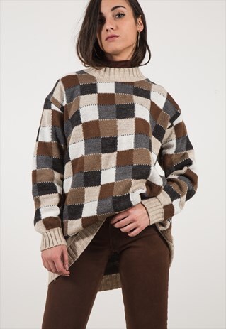 VINTAGE 80S CLASSIC KNITWEAR JUMPER / S0477