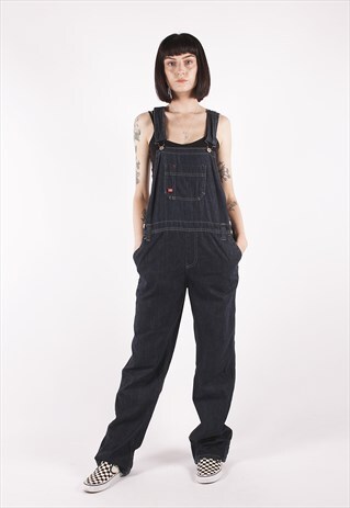 VINTAGE DICKIES DARK BLUE RELAXED WORKER DUNGAREES /MM3463