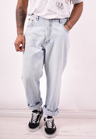 CALVIN KLEIN MENS VINTAGE JEANS W38 L31 BLUE 90S