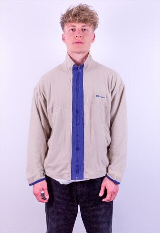 VINTAGE BERGHAUS ZIP FLEECE IN BEIGE