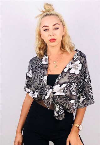 VINTAGE UNISEX HAWAIIAN OVERSIZED PATTERN SHIRT