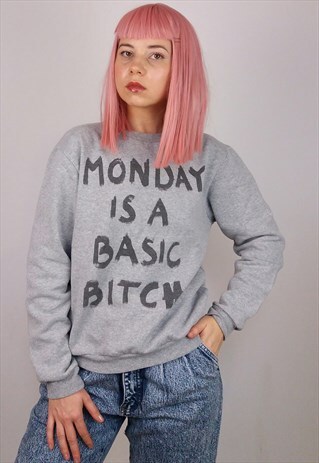 RAD VINTAGE 'MONDAY' LOGO SWEATSHIRT / JUMPER