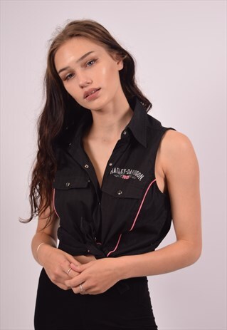 VINTAGE HARLEY DAVIDSON SHIRT SLEEVELESS BLACK