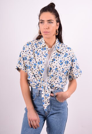 WOMENS VINTAGE SHIRT XL MULTI 90'S