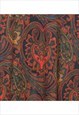 VINTAGE PAISLEY PRINT MAXI SKIRT - S