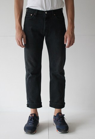 VINTAGE RETRO BLACK 501 FIT LEVI'S JEANS DENIM
