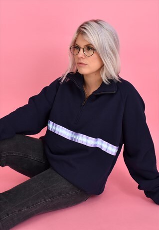 G&G UNISEX NAVY PWB RIBBON 1/4 ZIP