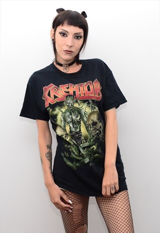 'KREATOR' THRASH METAL BAND SLOUCHY TOUR TEE