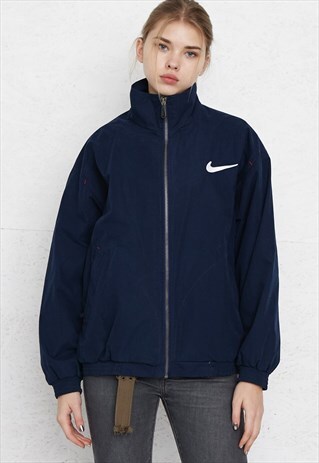 VINTAGE NAVY BLUE NIKE ZIP JACKET