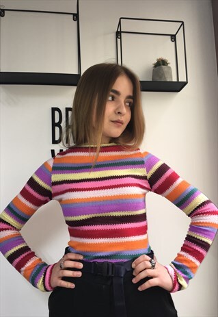 VINTAGE 80' BEAUTIFUL COOL MULTI JUMPER