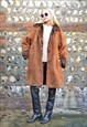 VINTAGE SHEEPSKIN COAT SHEARLING LONG OVERSIZE