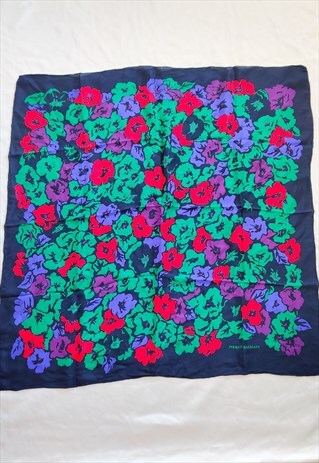 VINTAGE PIERRE BALMAIN FLORAL SCARF