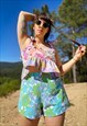 Florence Shorts - 70's Blue Floral