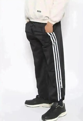 VINTAGE ADIDAS ORIGINALS TRACK BOTTOMS BLACK