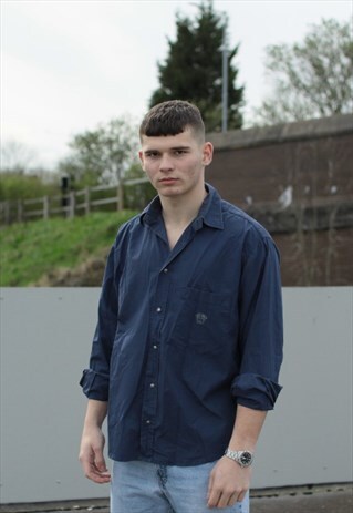 VINTAGE DARK BLUE VERSACE SHIRT