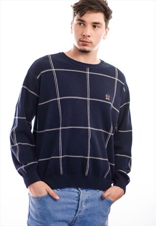 VINTAGE TOMMY HILFIGER LOGO SWEATER JUMPER 90S X 17.8