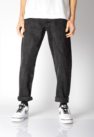 VINTAGE 80S FADED DARK GREY 538 LEVIS JEANS