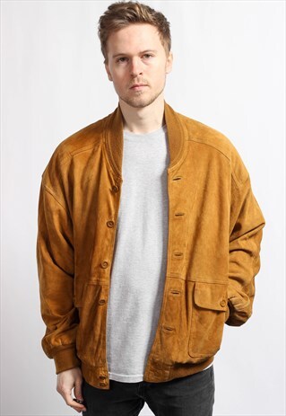 VINTAGE SUEDE BOMBER JACKET