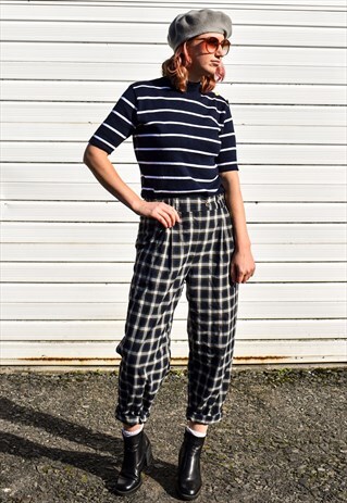 VINTAGE 90S CHECK TROUSERS