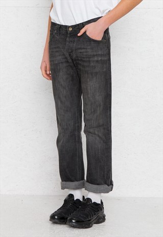 VINTAGE DARK GREY LEE DENIM JEANS