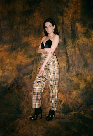 BURBERRY X VIVIENNE WESTWOOD TAILORED HIGH-WAISTED TROUSERS
