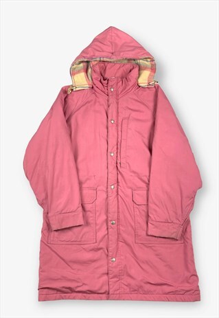 VINTAGE L.L.BEAN CHECK LINED HIKING PARKA COAT XL BV15888