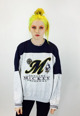 DISNEY MICKEY MOUSE EMBROIDERED SWEATSHIRT
