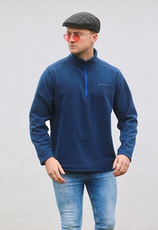 PIERRE CARDIN NAVY BLUE 1/4 ZIP FLEECE