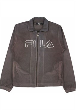Vintage 90's Fila Fleece Spellout Zip Up