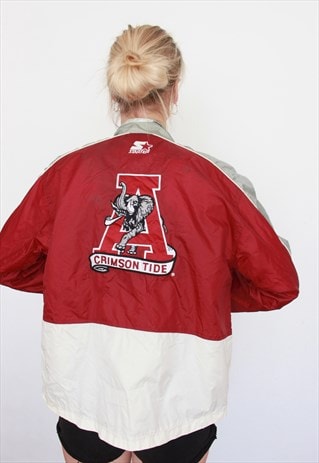 VINTAGE 90S STARTER NFL USA ALABAMA CRIMSON TIDE WINDBREAKER