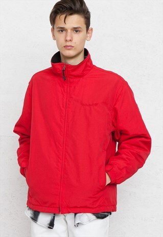 VINTAGE RED TIMBERLAND WINDBREAKER JACKET
