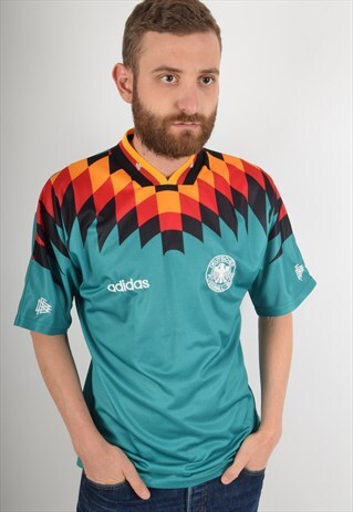 VINTAGE ADIDAS JERSEY GERMANY 94-96 AWAY SIZE M (2093)