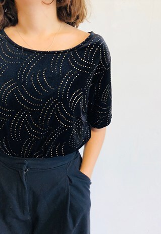 VELVET GLITTER TOP