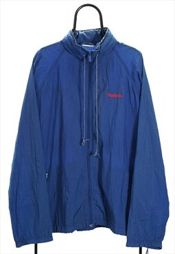 Reebok Vintage 80s Blue Windbreaker Jacket
