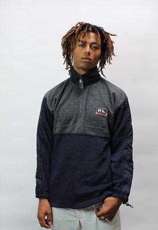 VINTAGE POLO RALPH LAUREN 1/4 ZIP SWEATSHIRT