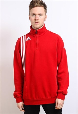 VINTAGE ADIDAS HALF ZIP SWEATSHIRT