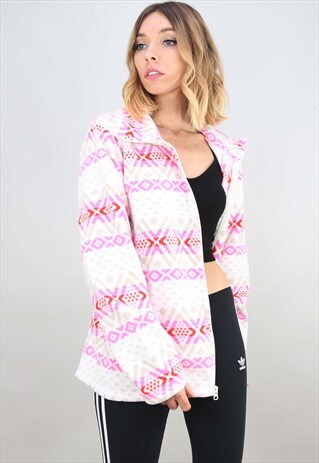 RETRO ZIP UP PATTERNED OLD NAVY FLEECE