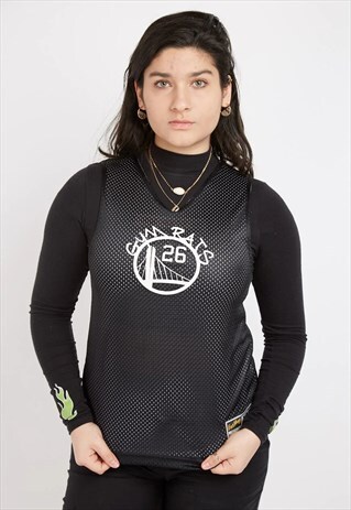 VINTAGE BLACK BASKETBALL JERSEY