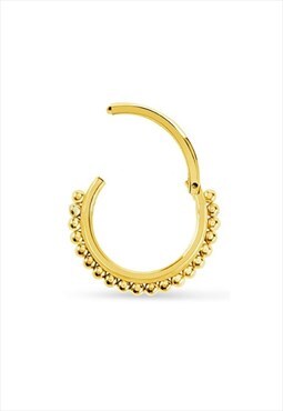 Gold hinged segment ring 10mm